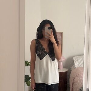 Babaton Lace Trim Tank Top